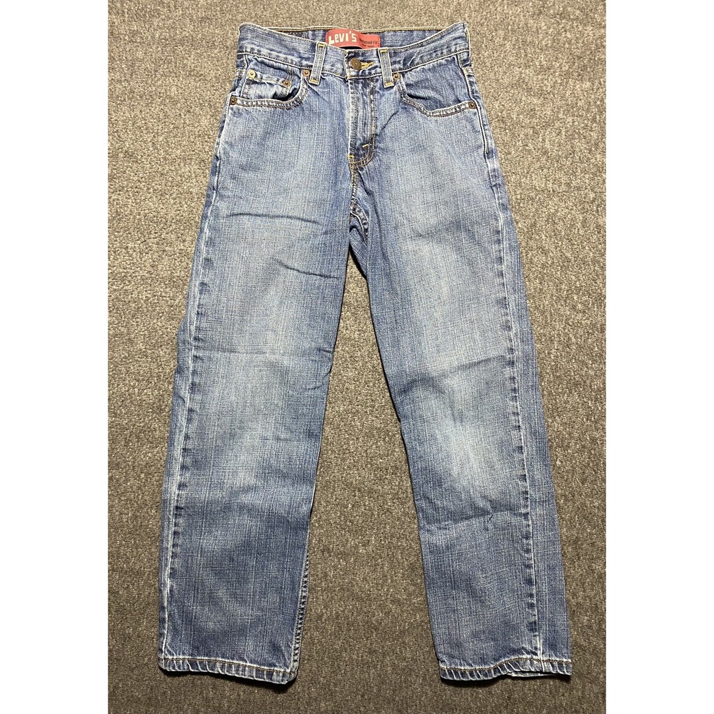 Levis 550 Blue Jeans Relaxed Fit Size 23x25